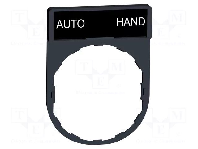 Description label; 22mm; Harmony XB4; black; plastic; Dim: 30x40mm SCHNEIDER ELECTRIC ZBY2364