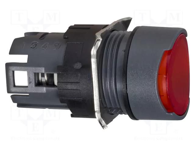 Switch: push-button; 16mm; Stabl.pos: 2; red; ZB6Z; Harmony XB6 SCHNEIDER ELECTRIC ZB6AF4