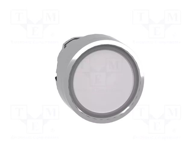 Switch: push-button; 22mm; Stabl.pos: 1; white; IP66; flat; Pos: 2 SCHNEIDER ELECTRIC ZB4BA18