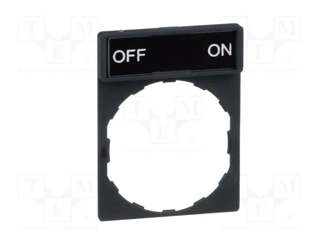 Description label; 22mm; Harmony XB4; black; plastic; Dim: 30x40mm SCHNEIDER ELECTRIC ZBY2367