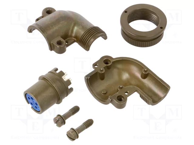 Connector: circular; plug; for cable; PIN: 5; female; soldering; 97 AMPHENOL 97-3108B-14S-5S