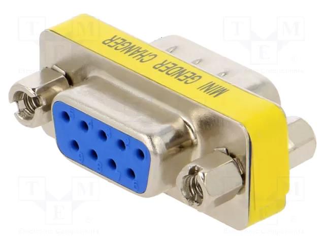 Transition: adapter; D-Sub 9pin male,D-Sub 9pin female CONNFLY DS1082-02-9M8LNDS