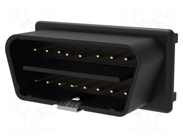 Connector: diagnostic OBD II; black; 10A; Insulation: polyamide SCHÜTZINGER OBDST683012V-SW