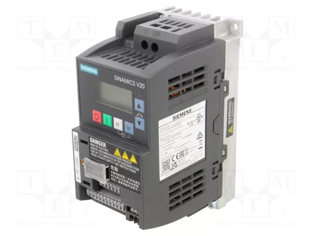 Inverter; Max motor power: 0.25kW; Usup: 200÷240VAC; 0÷599Hz; IN: 6 SIEMENS 6SL3210-5BB12-5BV1