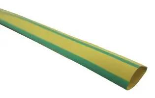 HEATSHRINK, 2:1, 9.5MM, G/YEL, 5M 15094