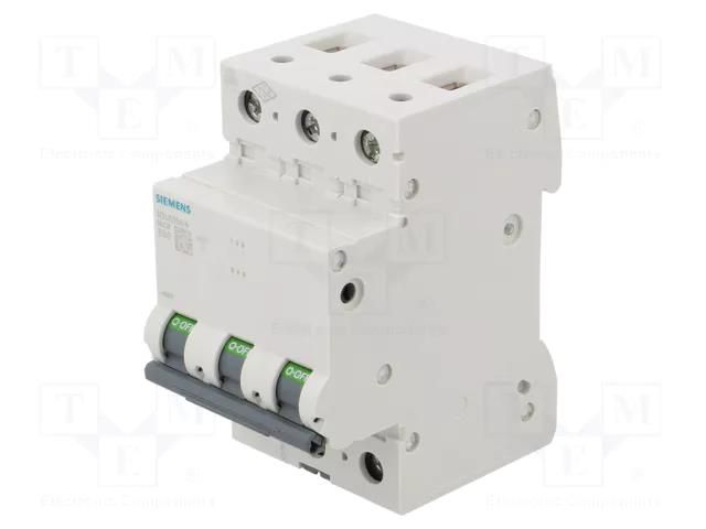 Circuit breaker; 400VAC; Inom: 50A; Poles: 3; Charact: B; 6kA; IP20 SIEMENS 5SL6350-6