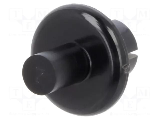 Rivet; polyamide; L.rivet: 6.1mm; Panel cutout diam: 6.1mm; black DREMEC DR8G4056.0X4.0B