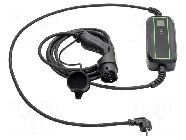 Charger: eMobility; 2x0.5mm2,5x2.5mm2; 230V; 3.6kW; IP66; 6.5m; 16A GREEN CELL GC-EV16
