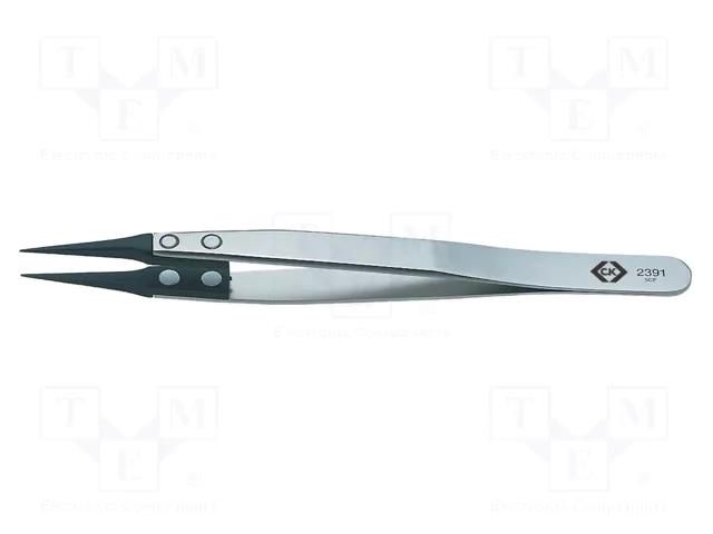 Tweezers; 130mm; for precision works; Blade tip shape: sharp C.K CK-T2391