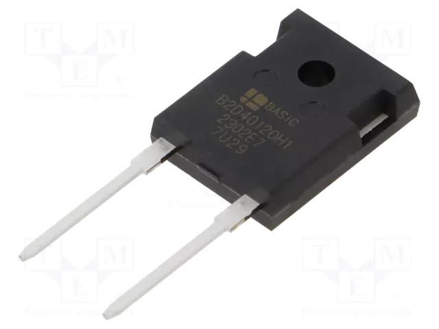 Diode: Schottky rectifying; SiC; THT; 1.2kV; 40A; TO247-2; tube BASiC SEMICONDUCTOR B2D40120H1