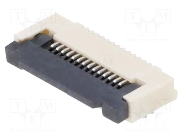 Connector: FFC/FPC; tinned; SMT; 0.4A; 50V; PIN: 14; Mat: LCP; ZIF GCT FFC2B35-14-T