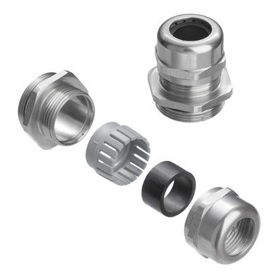 Cable gland (metal), VG S (standard stainless steel cable gland), M 32, 9 mm, OD min. 13 - OD max. 18 mm, Stainless steel 1.4305 (303) Weidmuller 1009880000 04032248714704