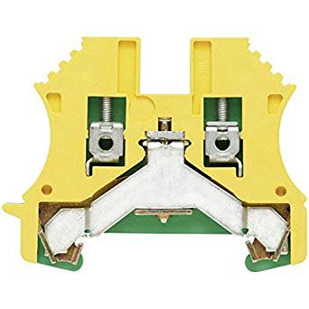 PE terminal WPE 2.5, Screw connection, 2.5 mm², Green/yellow, Weidmuller 1010000000 4008190143640