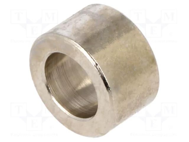 Spacer sleeve; 6mm; cylindrical; brass; nickel; Out.diam: 10mm DREMEC DR3110/6.2X6