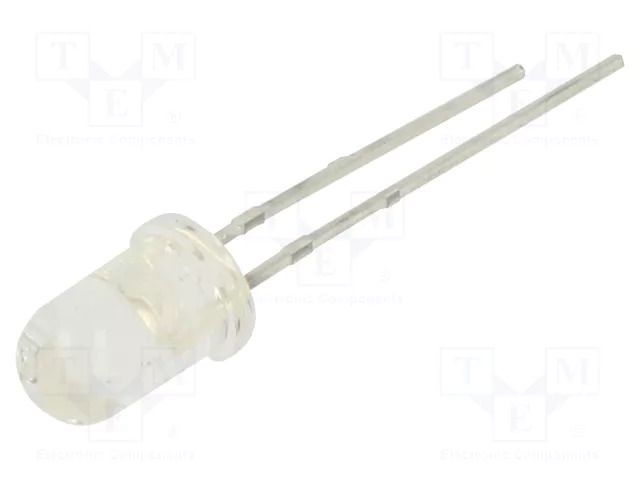 LED; blue; 5mm; 500mcd; 10°; Front: convex; 3.7VDC; No.of term: 2 EVERLIGHT 333-2SUBC/C470-A4