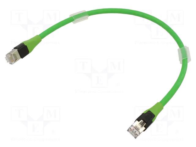 Connecting cable; RJ45; 7000 Power; IP20; 60VDC; 1.76A; 300mm; plug MURR ELEKTRONIK 7000-74712-4780030