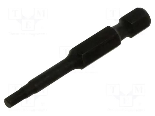 Screwdriver bit; hex key; HEX 3mm; Overall len: 50mm KING TONY KT-715003H