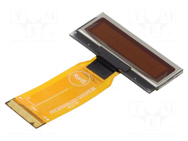 Display: OLED; alphanumeric; 16x2; Dim: 39.1x15.8x2.01mm; white RAYSTAR OPTRONICS REX001602HWPP3N0