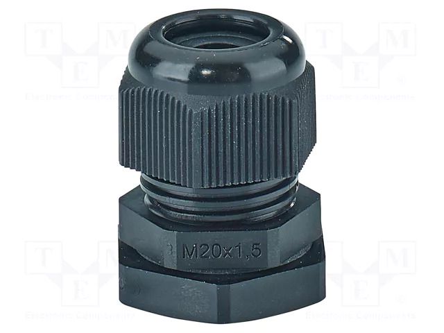Cable gland; M20; 1.5; IP66,IP67; polyamide; black HENSEL HENSEL-ASS-20