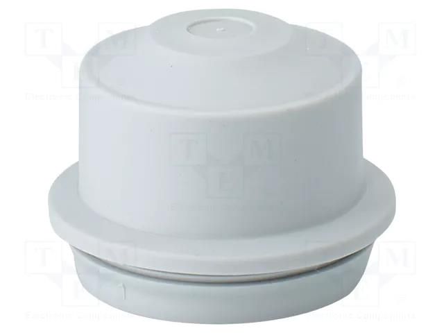 Grommet; elastomer thermoplastic TPE; light grey; 8÷23mm; IP65 HENSEL HENSEL-EDK-32