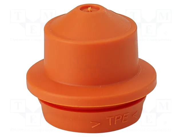 Grommet; elastomer thermoplastic TPE; orange; 6÷13mm; IP65,IP66 HENSEL HENSEL-EDKF-20