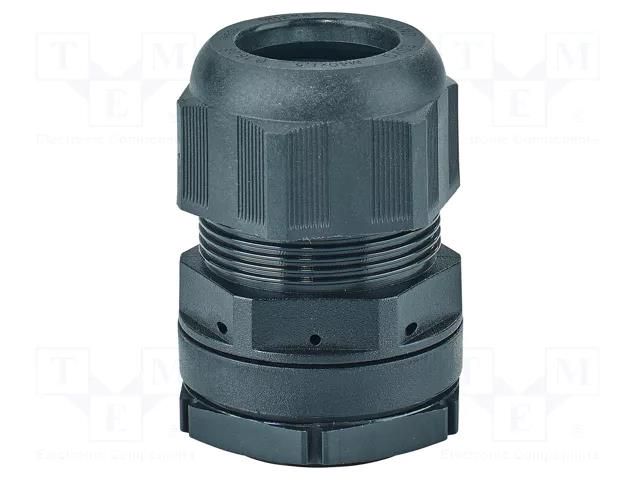 Cable gland; M40; 1.5; IP66,IP67; polyamide; black HENSEL HENSEL-KBS-40