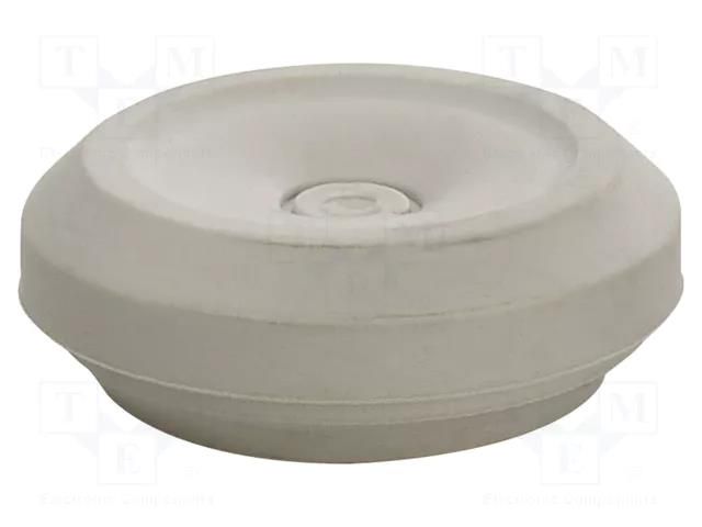 Grommet; elastomer thermoplastic TPE; grey; -25÷35°C; 8÷17mm HENSEL HENSEL-LDM-25-G