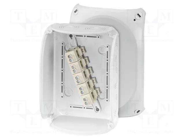 Enclosure: junction box; X: 155mm; Y: 210mm; Z: 92mm; IP66,IP67; grey HENSEL HENSEL-KF-1610-G