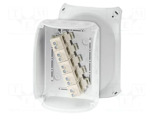 Enclosure: junction box; X: 155mm; Y: 210mm; Z: 92mm; IP66,IP67; grey HENSEL HENSEL-KF-1616-G