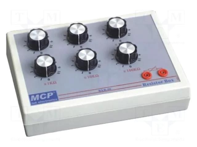 Decade box: resistance; 1Ω÷1MΩ; Number of ranges: 6; 1mA MCP BXR-06