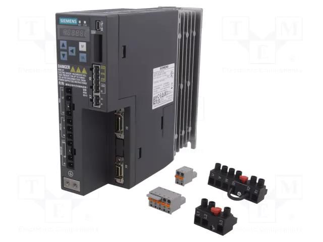 Inverter; SINAMICS V90; 3x380÷480VAC; 3.6A; 0÷45°C; IP20 SIEMENS 6SL3210-5FE10-4UF0