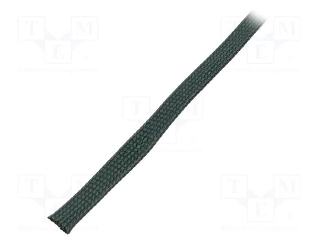 Braid; ØBraid : 4÷8nom.6mm; NOMEX; green; UL94V-0; -60÷240°C HELLERMANNTYTON HEGMANWO-06YE-GN