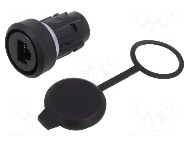 RJ45 socket; 22mm; IP65; black; -25÷70°C SIEMENS 3SU1900-0GB10-0AA0