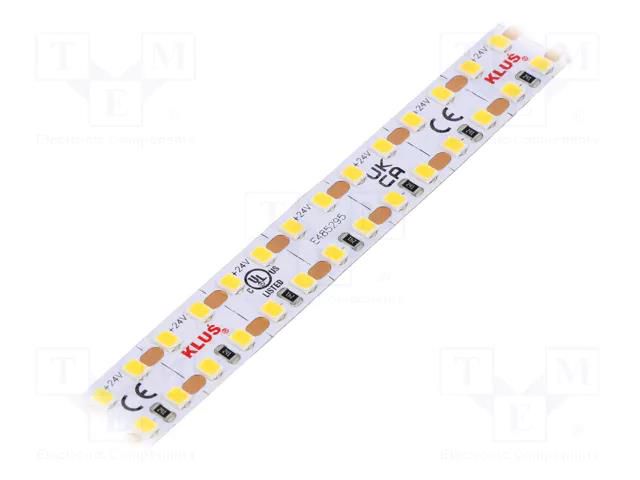 LED tape; white neutral; LED/m: 280; 14mm; IP20; 120°; 19.2W/m KLUŚ K2-40-1920-24