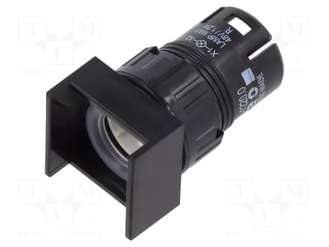 Switch: body; 16mm; Stabl.pos: 2; IP65; 61; Pos: 2; Ø16.2mm; square EAO 61-1220.0