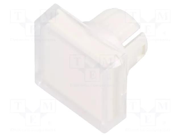 Actuator lens; 22mm; 61; transparent; plastic; Dim: 15.3x15.3mm EAO 61-9321.7