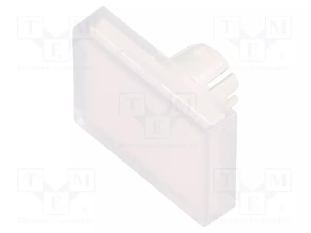 Actuator lens; 22mm; 61; transparent; plastic; Dim: 18x24mm EAO 61-9681.7