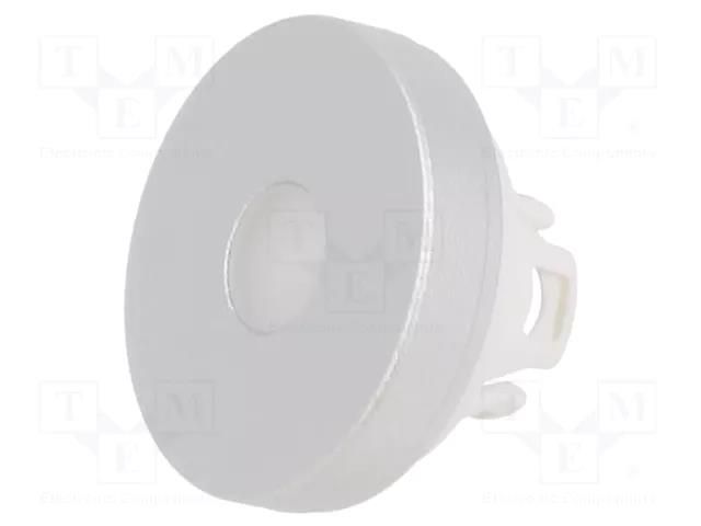Actuator lens; 22mm; 84; natural; aluminium EAO 84-7211.800