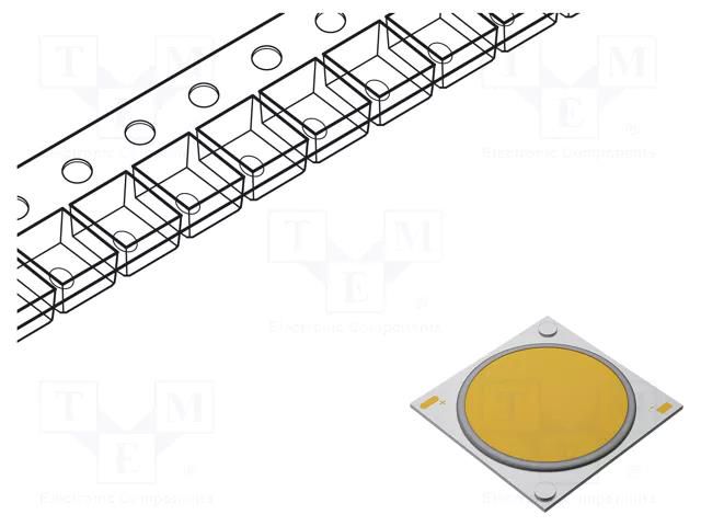Power LED; COB; 5.1W; 3000K; 970lm; 120°; Front: flat; CRImin: 80 BRIDGELUX BXRE-30E08F0-E-93