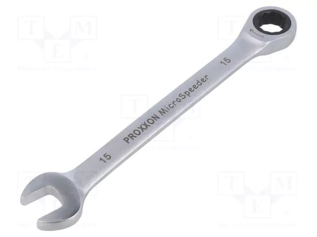 Wrench; combination spanner; 15mm; MicroSpeeder PROXXON PR23264