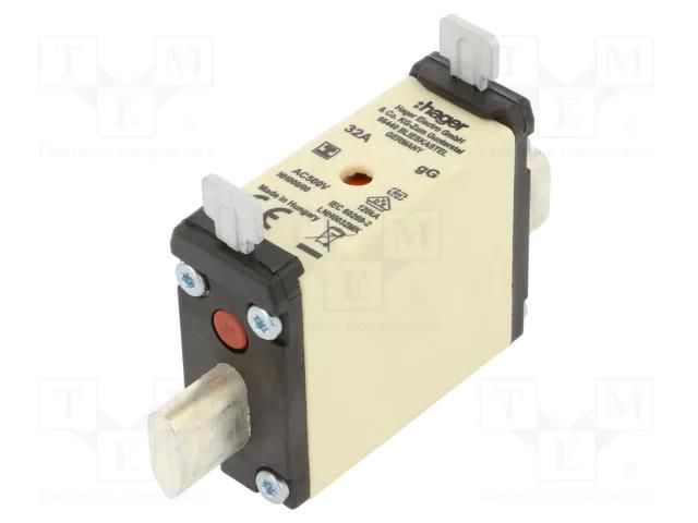 Fuse: fuse; 32A; 500VAC; gG; industrial; NH000 HAGER LNH0032MK