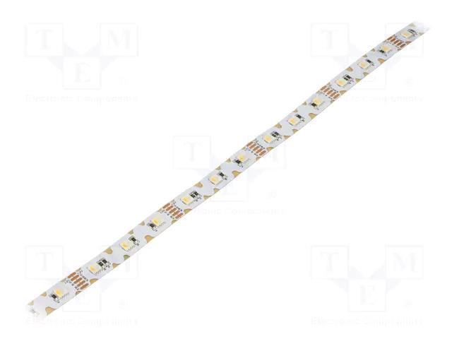 LED tape; RGBW; 5050; LED/m: 48; 12mm; white PCB; IP20; 120°; 15W/m IPIXEL LED S012048CB4PZ-RGBWW