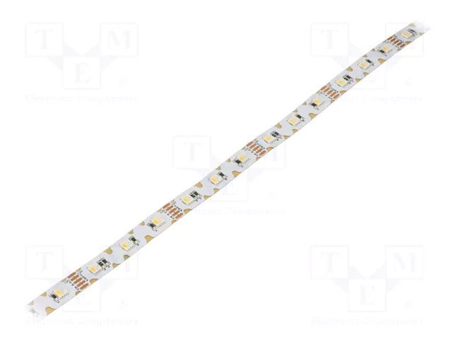 LED tape; RGBW; 5050; LED/m: 48; 12mm; white PCB; IP20; 120°; 15W/m IPIXEL LED S012048CB4PZ-RGBWW