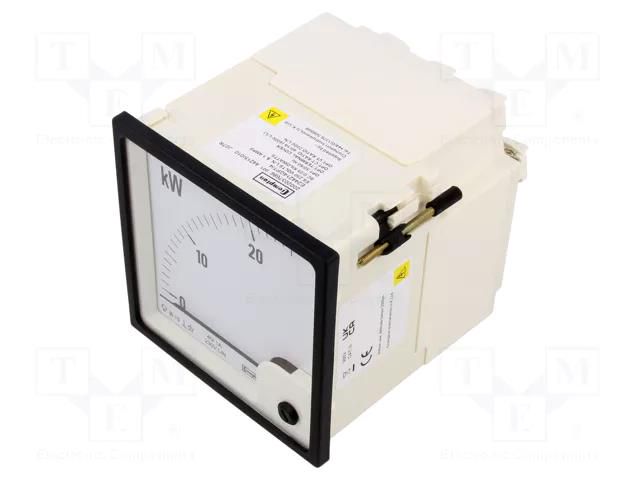 Meter: power; analogue,mounting; on panel; 40/1A; 400/230V; 0÷25kW CROMPTON - TE CONNECTIVITY M244-214-G-01