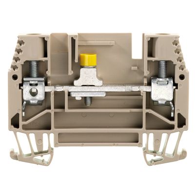 Test-disconnect terminal, Screw connection, 6 mm², 500 V, 41 A, without, Cross-disconnect: sliding, Integral test socket: No, TS 35, dark beige Weidmuller 1017900000 04008190113865