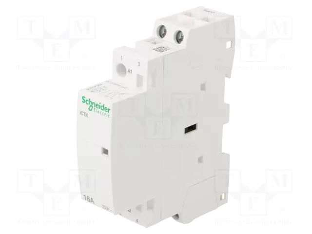 Contactor: 2-pole installation; 16A; 230÷240VAC; NO x2; IP20; ICT SCHNEIDER ELECTRIC A9C40216