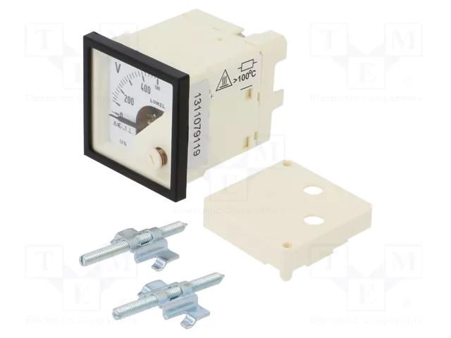 Voltmeter; on panel; VAC: 0÷500V; Class: 1.5; True RMS; 40÷72Hz LUMEL EA16N-E61500000A0