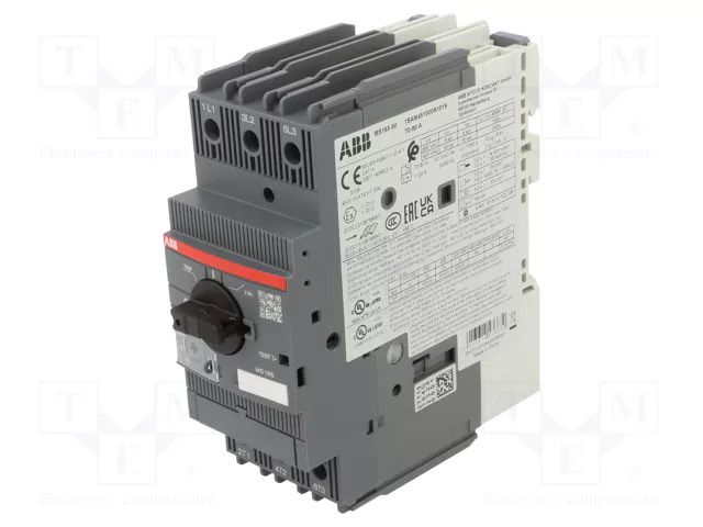 Motor breaker; 45kW; 208÷690VAC; for DIN rail mounting; IP20 ABB MS165-80