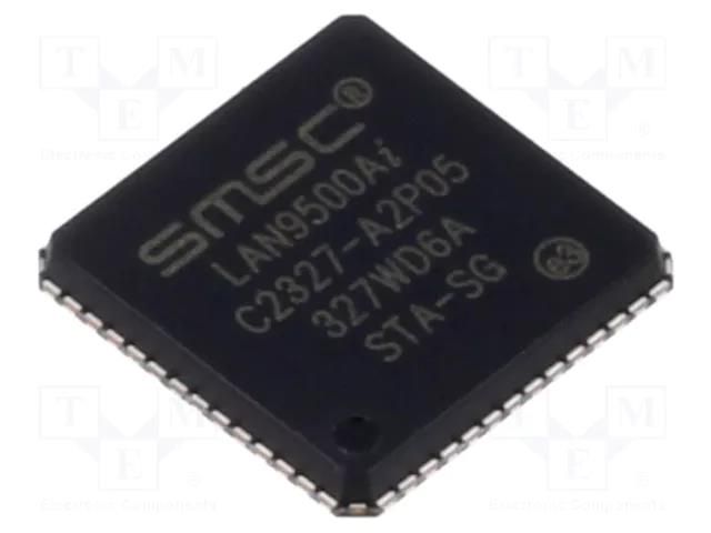 IC: Ethernet controller; 10/100Base-T; VQFN56; 3.3V; -40÷85°C MICROCHIP TECHNOLOGY LAN9500AI-ABZJ