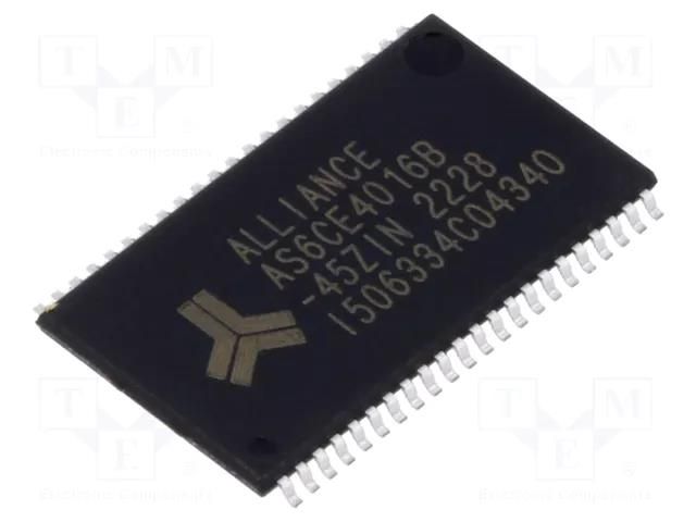 IC: SRAM memory; 4MbSRAM; 256kx16bit; 2.7÷3.6V; 45s; TSOP44 II ALLIANCE MEMORY AS6CE4016B-45ZIN